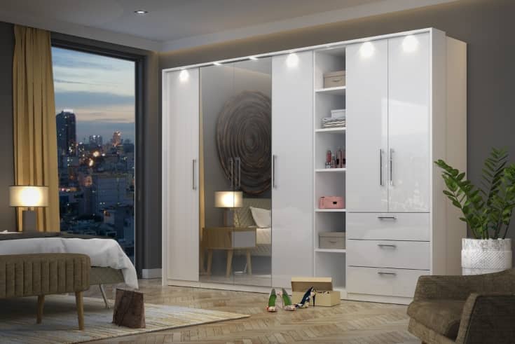 Optima 17 - Hinged Door Wardrobe-Hinged Door Wardrobe