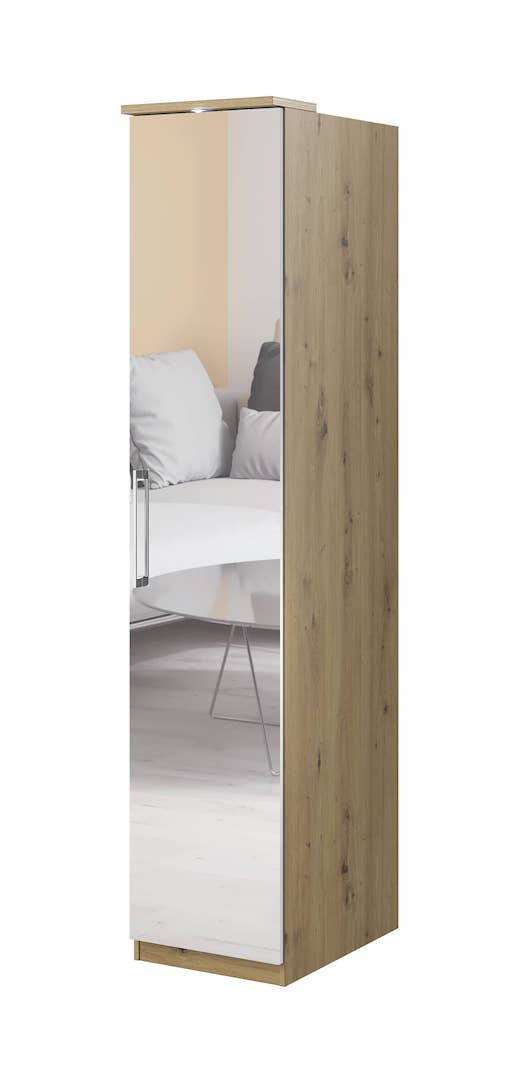 Optima 57 - Hinged Door Wardrobe Oak Artisan Hinged Door Wardrobe 