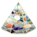 Orgonite 7 sided Pyramid - Gemstone Wisdom Tree - 90 mm - £43.0 - 