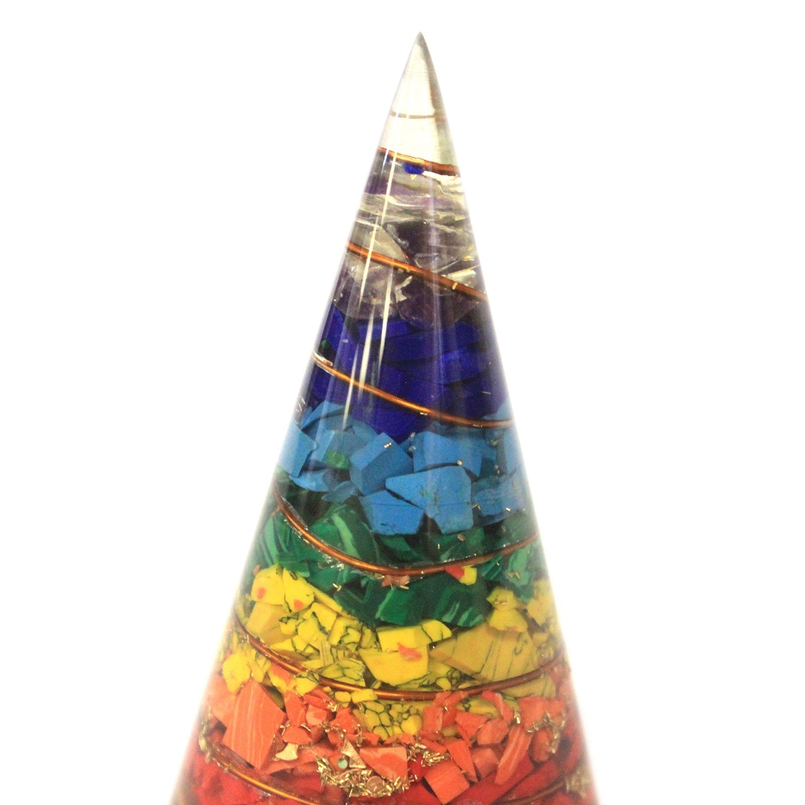 Orgonite Cone - 80mm - Multichip-