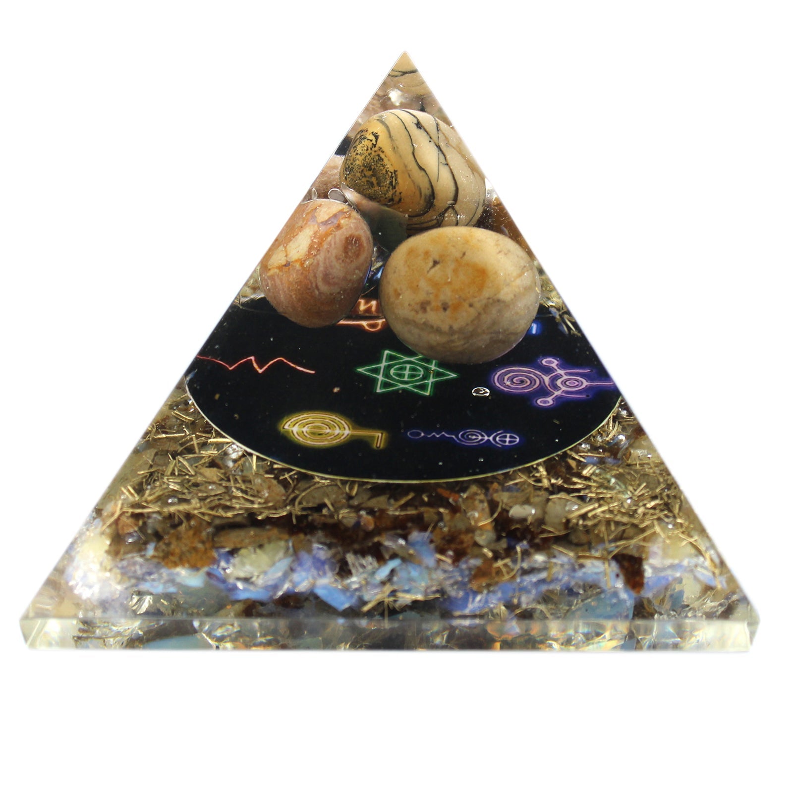 Orgonite Pyramid - Midnight Reiki - 70mm - £39.0 - 