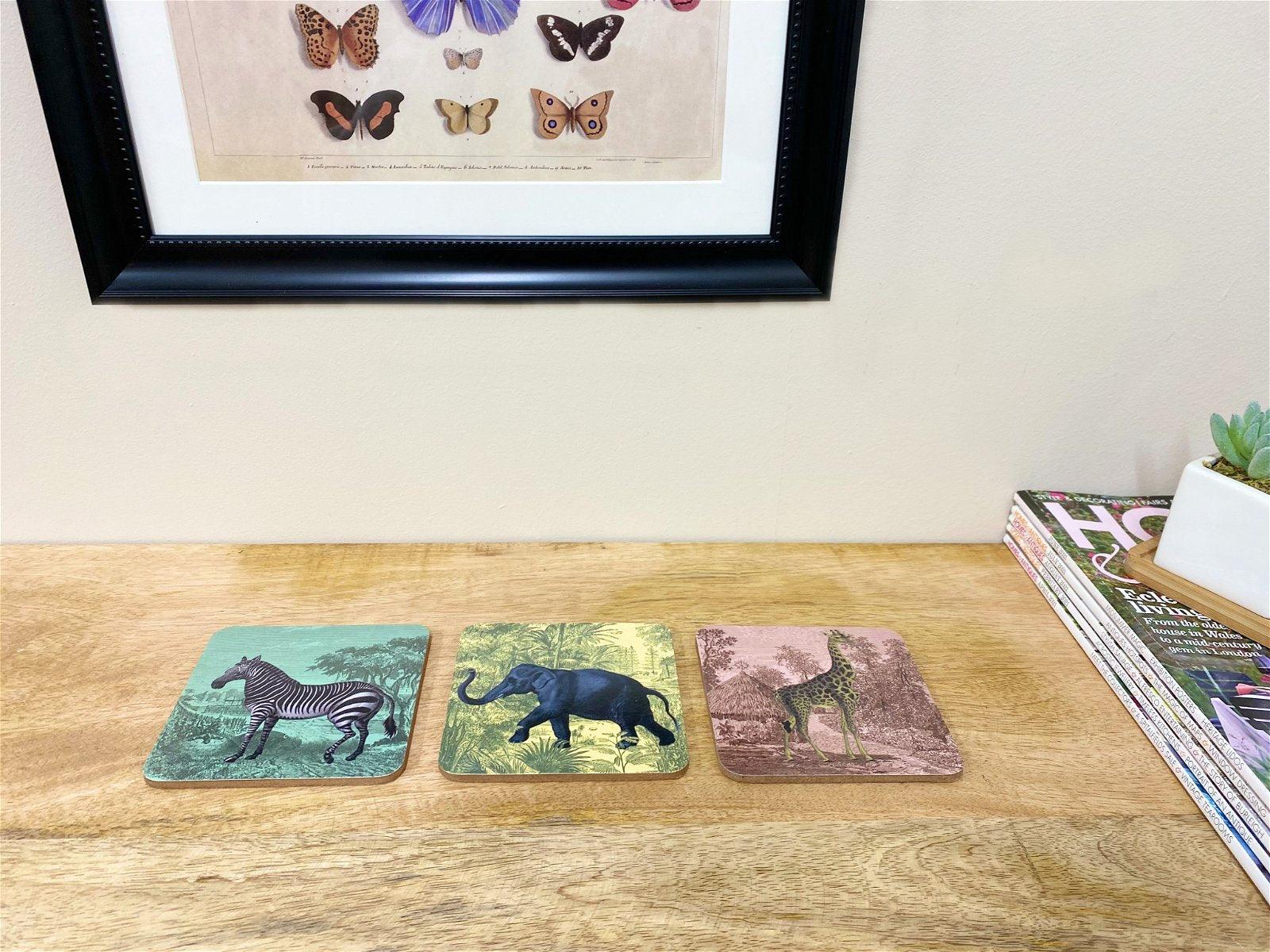 Pack of Six Safari Coasters-