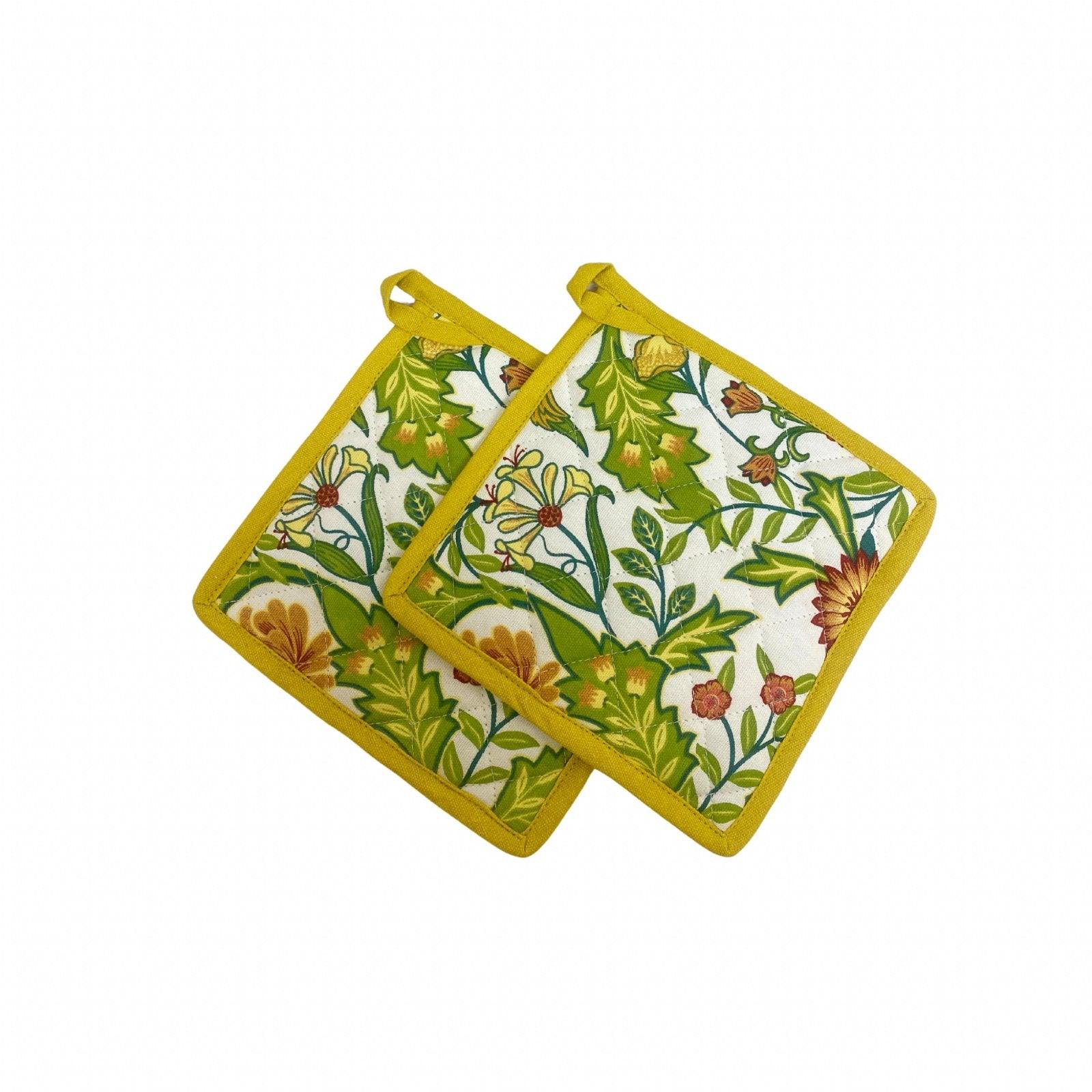 Pack of Two Mustard Sussex Pot Holder-