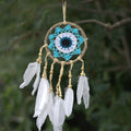 Pastel Blue Macramé Dream Catcher 12cm (asst colours)-