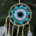 Pastel Blue Macramé Dream Catcher 12cm (asst colours)-