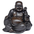 Peace of the East Brushed Wood Effect Lucky Buddha-