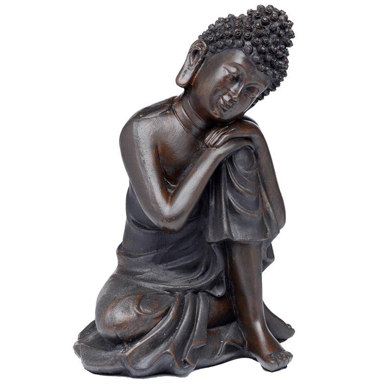 Peace of the East Brushed Wood Effect Small Thai Buddha-