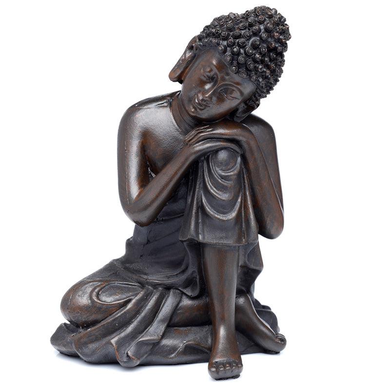 Peace of the East Brushed Wood Effect Small Thai Buddha-