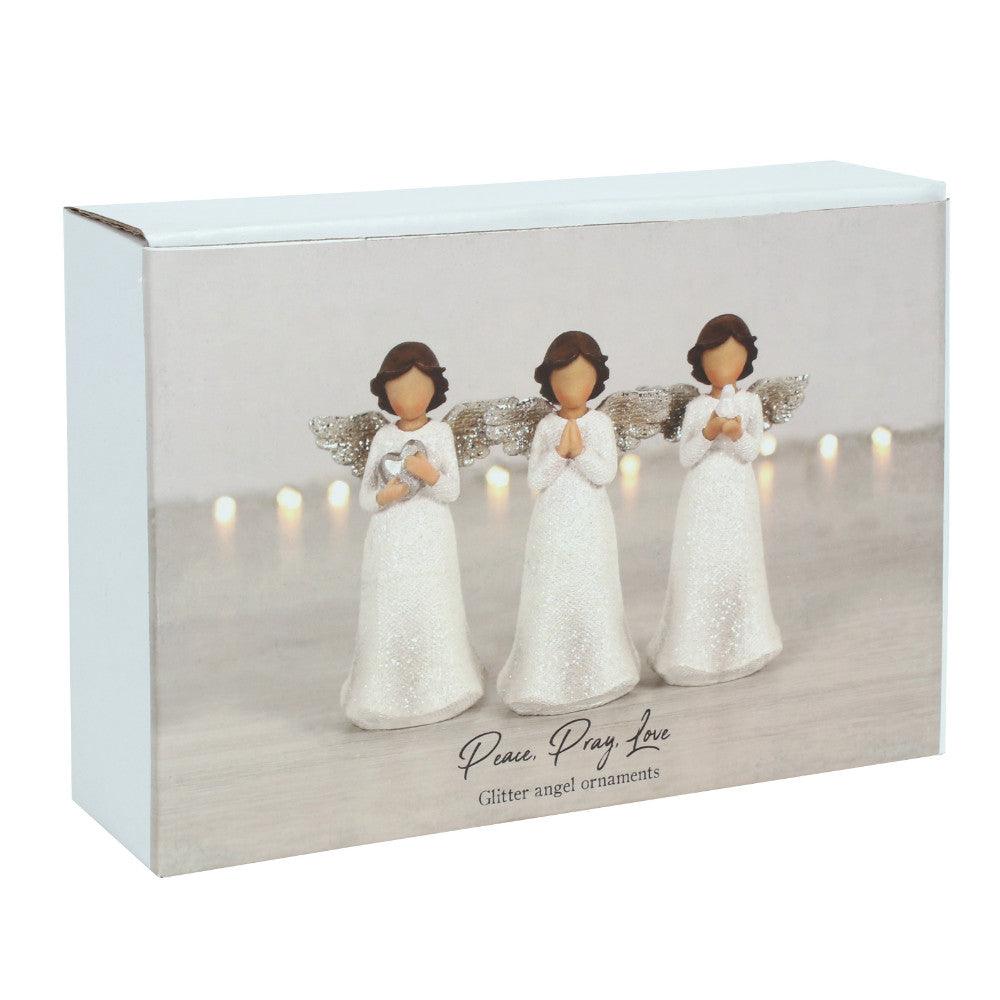 Peace Pray Love Child Angels - £23.5 - Ornaments 