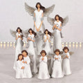 Peace Pray Love Small Angels-Ornaments