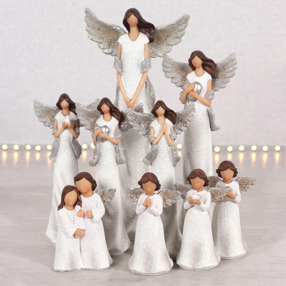 Peace Pray Love Small Angels-Ornaments