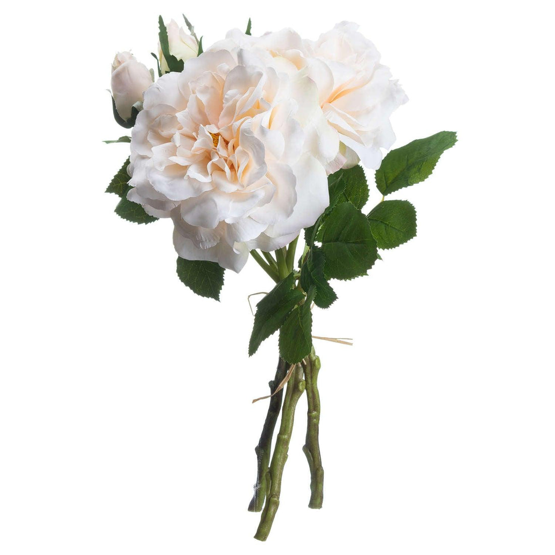 Peachy Cream Short Stem Rose Bouquet - £27.95 - Artificial Flowers 