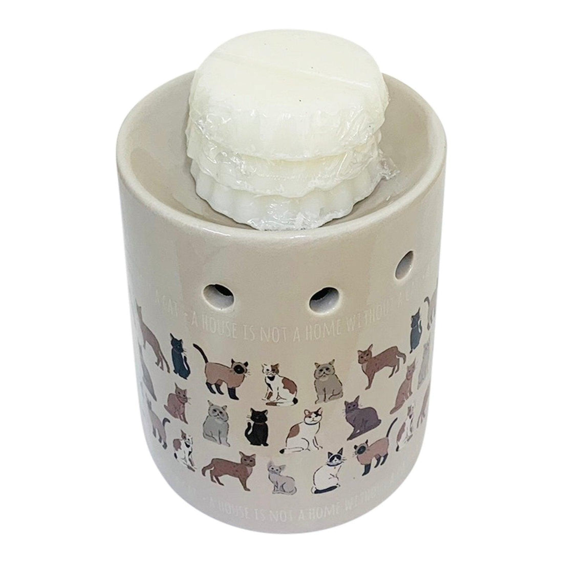 Pet Cat Design Oil Burner with Wax Melts - £20.99 - Diffusers & Oil Burners 