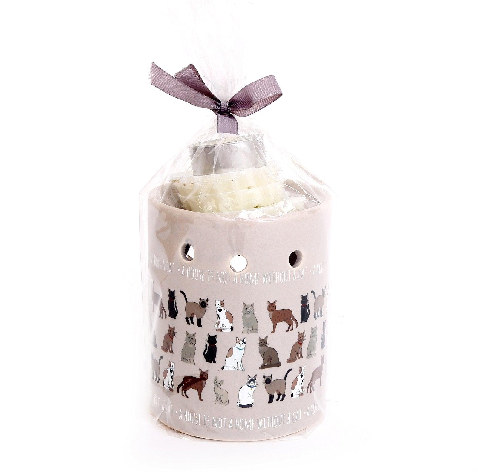 Pet Cat Design Oil Burner with Wax Melts-Diffusers & Oil Burners