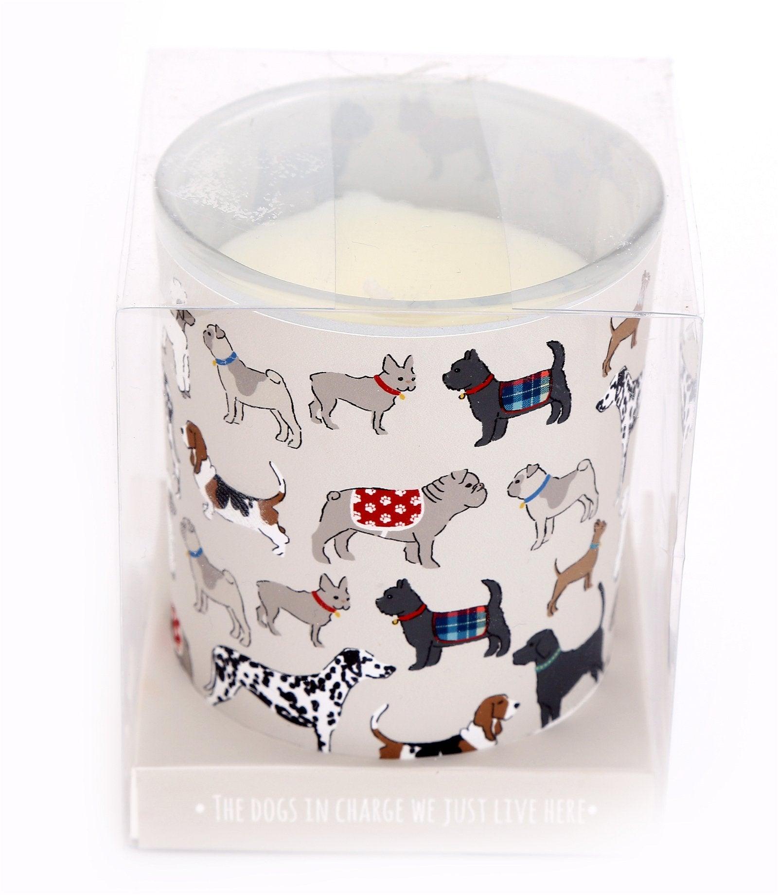 Pet Dog Design Candle Pot 17cm - £16.99 - Candle Holders & Plates 