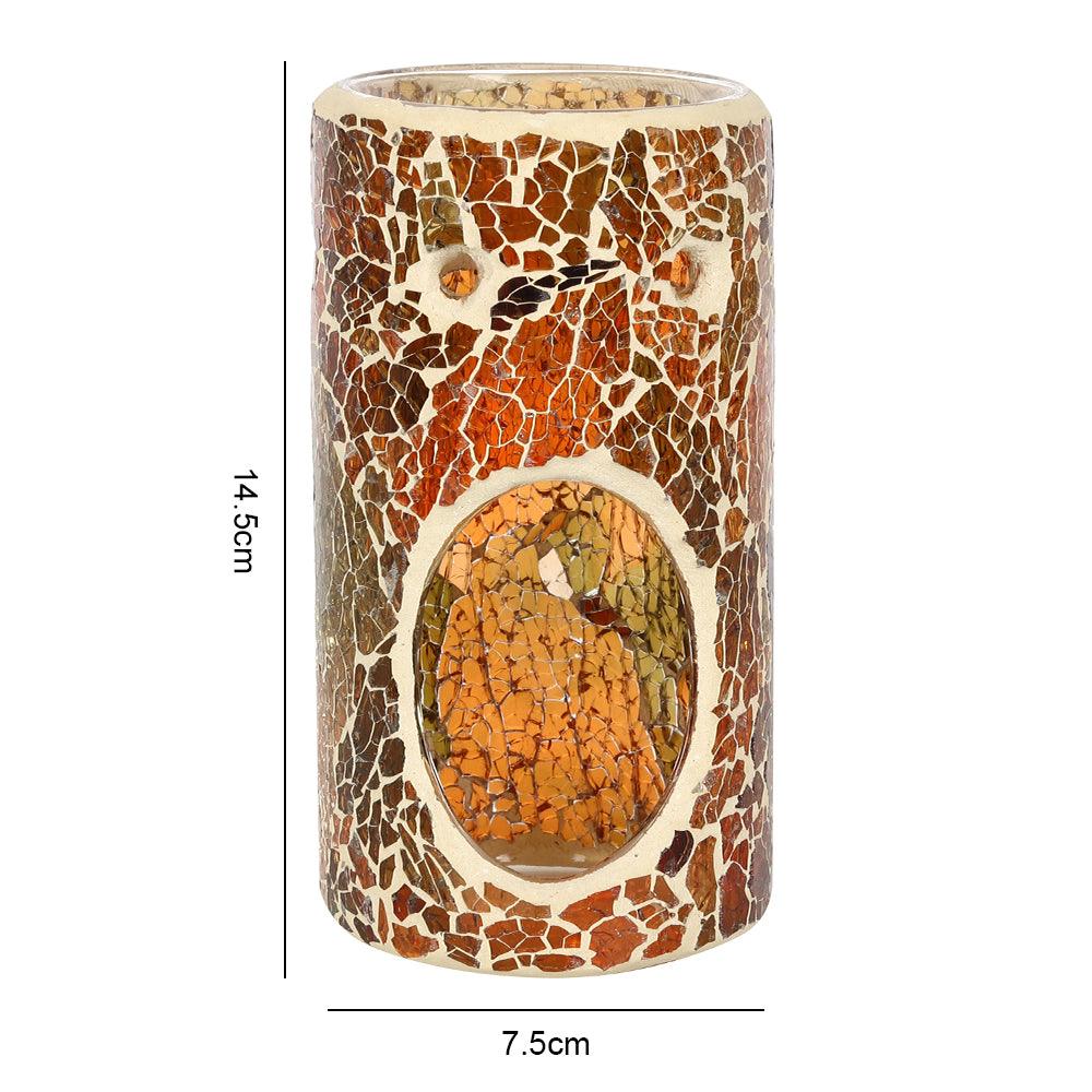 Pillar Brown Crackle Oil Burner-Oil Burners