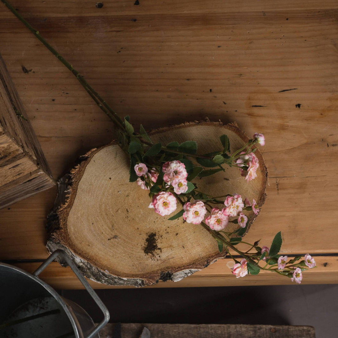 Pink Wild Meadow Rose - £19.95 - Artificial Flowers 