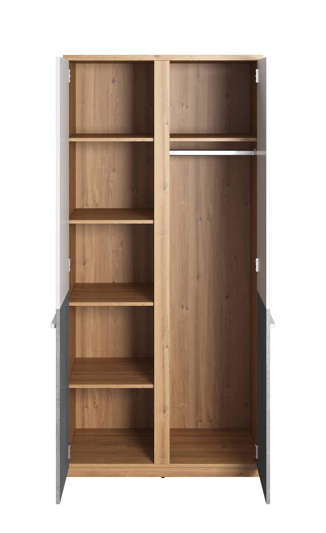 Plano PN-02 Wardrobe 90cm - £273.6 - Kids Wardrobe 