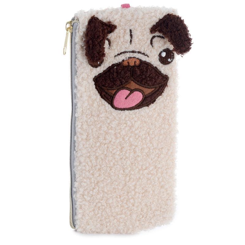 Plush Fleece A5 Notepad & Pencil Case Set - Mopps Pug-