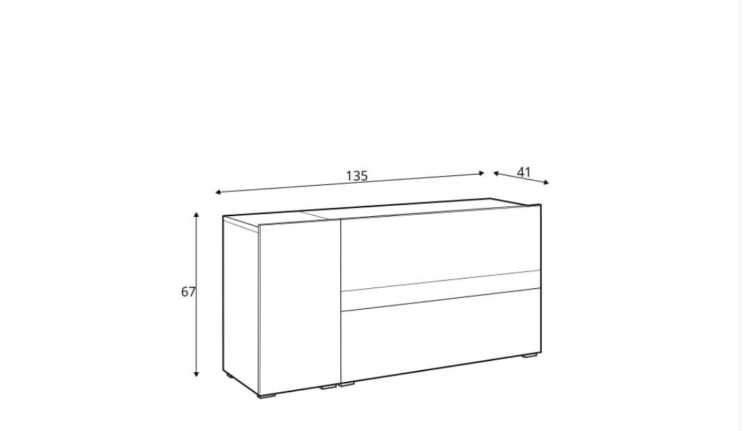 Power 25 Sideboard Cabinet-Living Sideboard Cabinet