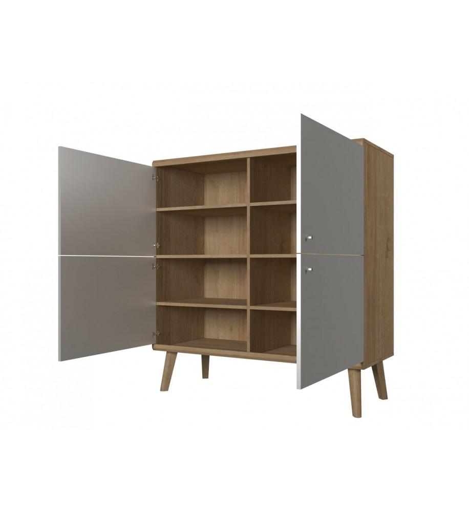 Primo 4 Door Sideboard Cabinet - £212.4 - Living Sideboard Cabinet 
