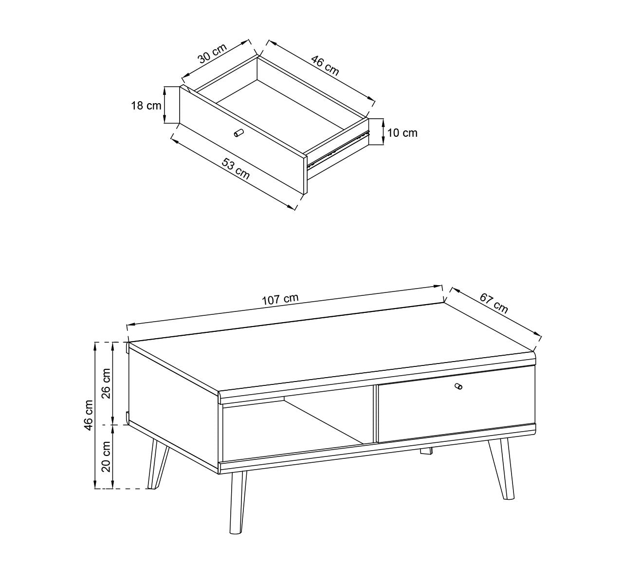 Primo Coffee Table-Living Coffee Table