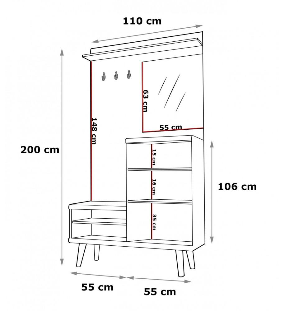 Primo Hallway Unit-Hallway Set