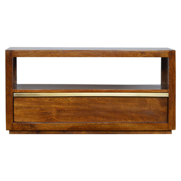 Gold Bar Chestnut TV Unit