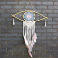 Protection Dream Catcher - Lrg Macrame Eye Blue/ White/Pink - £39.0 - 