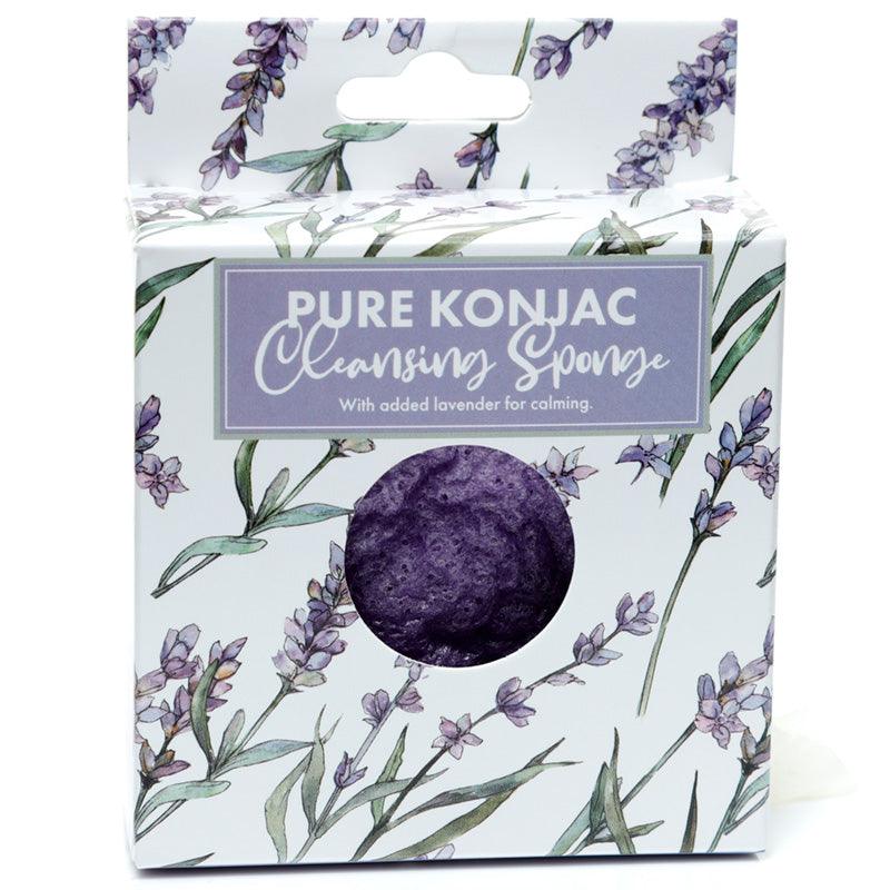 Pure Konjac Cleansing Sponge with Calming Lavender - Pick of the Bunch Lavender Fields - £7.99 - 