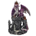 Purple Dragon on Castle Backflow Incense Burner - £32.5 - Incense Holders 