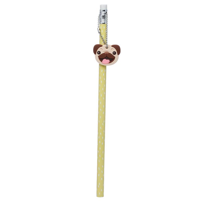 PVC Charm Pencils Set of 2 - Mopps Pug - £6.0 - 