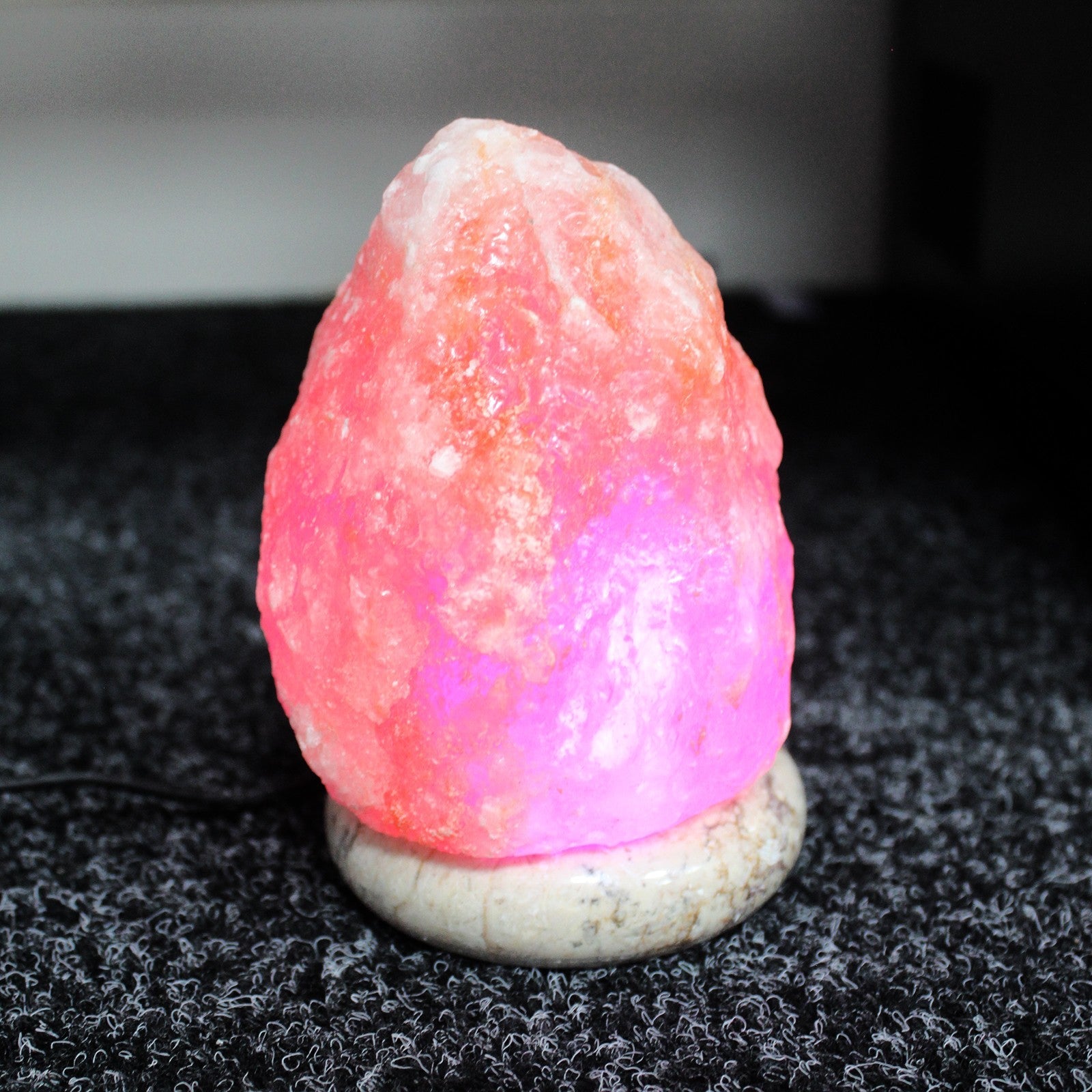 Quality USB Natural Salt Lamp - 11.5 cm Random Colours-