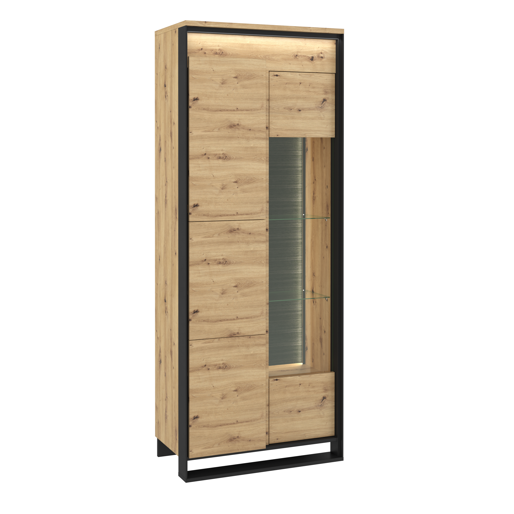 Quant QA-03 2 Doors Tall Display Cabinet - £300.6 - Living Room Display Cabinet 