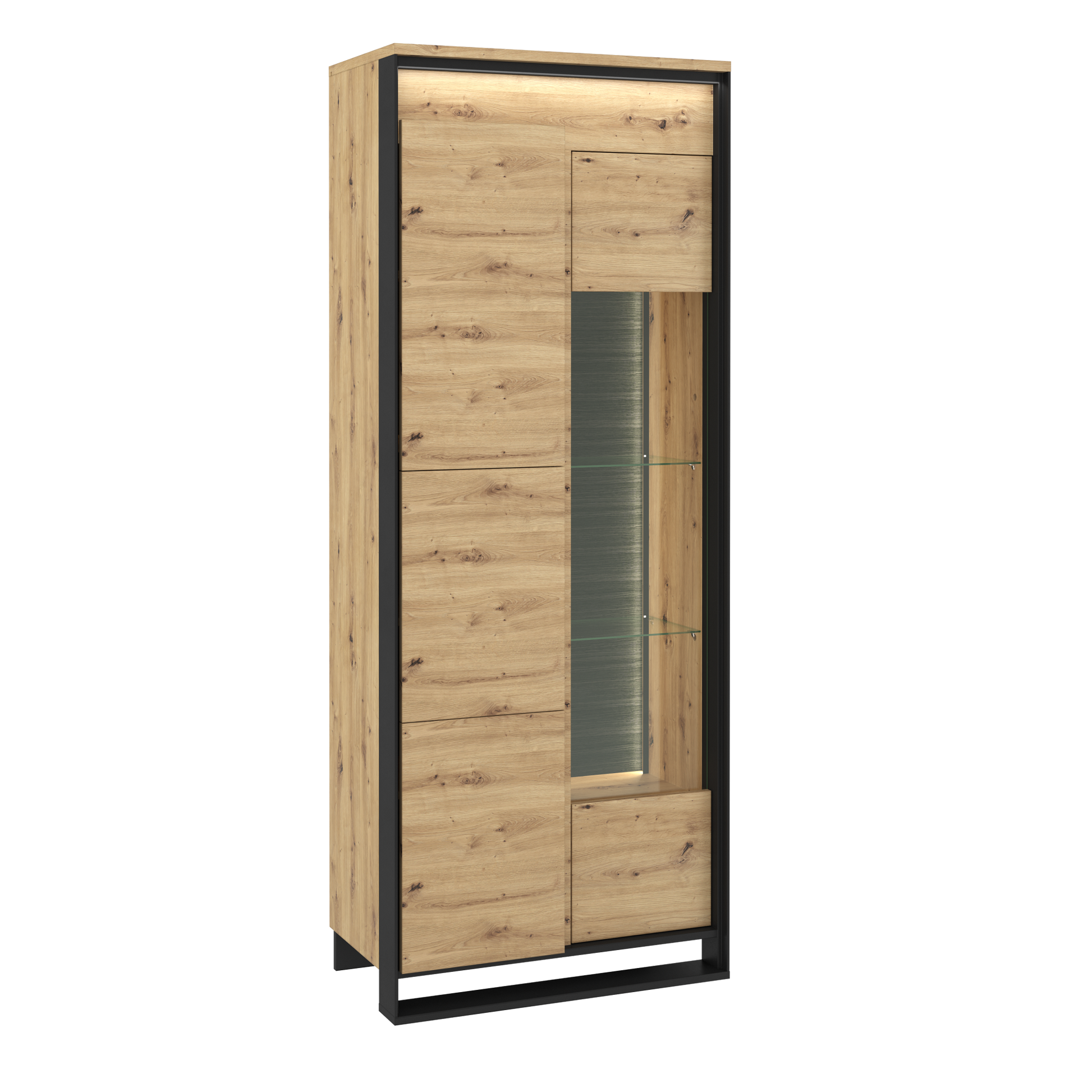 Quant QA-03 2 Doors Tall Display Cabinet - £300.6 - Living Room Display Cabinet 