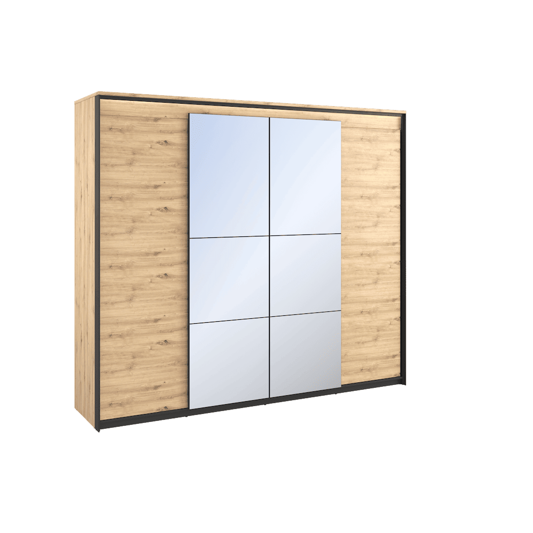 Quant QS-05 Hinged Wardrobe 250cm - £691.2 - Hinged Door Wardrobe 