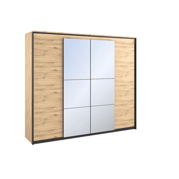 Quant QS-05 Hinged Wardrobe 250cm - £691.2 - Hinged Door Wardrobe 