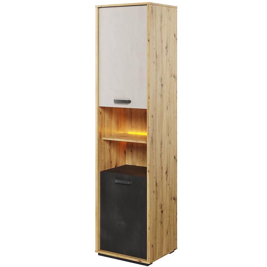 Qubic 04 Tall Storage Cabinet with LED - £189.0 - Kids Tall Cabinet 