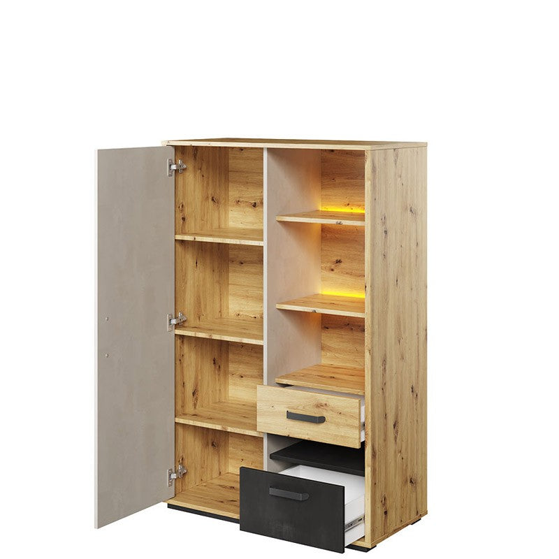 Qubic 05 Storage Cabinet with LED - £235.8 - Kids Cabinet 