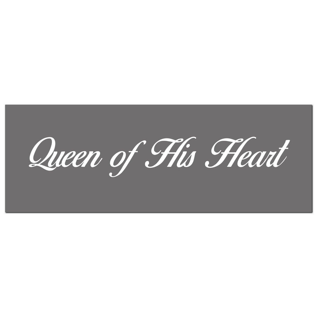 Queen Of His Heart Silver Foil Plaque - £23.95 - Wall Plaques > Wall Plaques > Quotations 