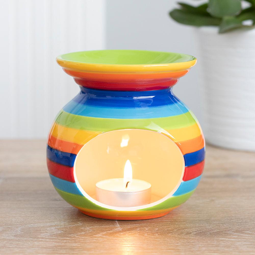 Rainbow Stripe Oil Burner-Oil Burners