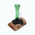 Recycled Beer Bottles - Flower Vase on Wood - £39.0 - 