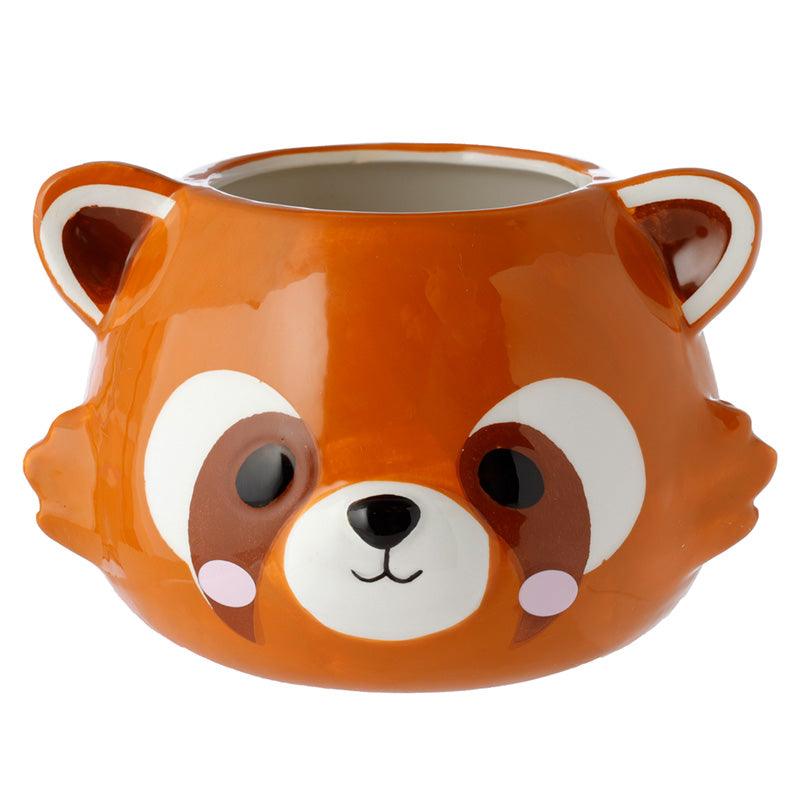 Red Panda Head Shaped Ceramic Garden Planter/Plant Pot - £11.99 - 