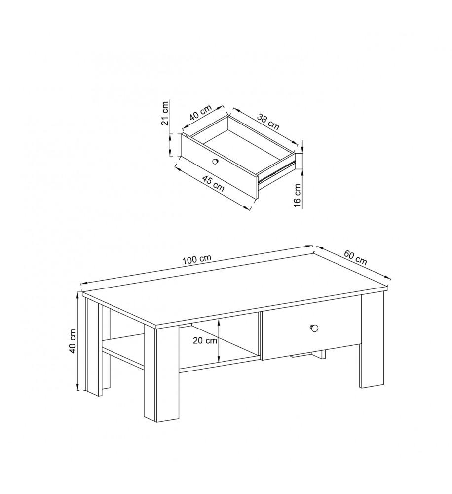 Rene Coffee Table - £82.8 - Living Coffee Table 