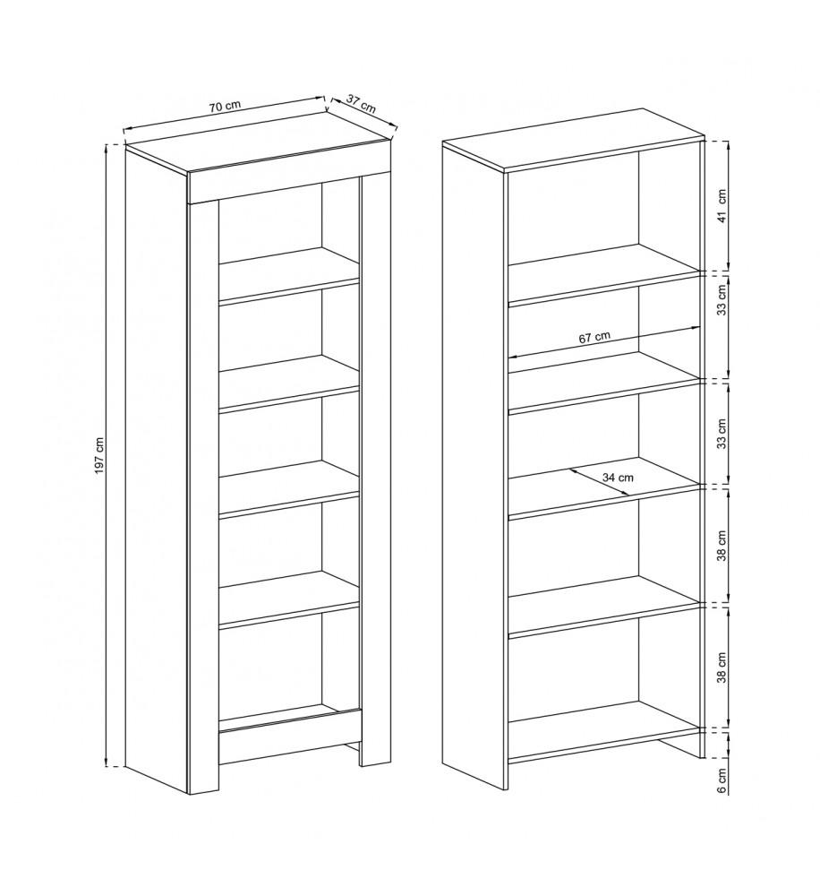 Rene Tall Bookcase - £120.6 - Bookcase 