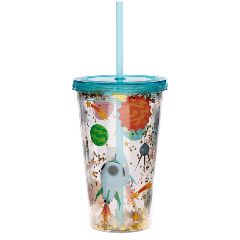 Retro Space Cadet Double Walled Cup with Lid and Straw - £8.99 - 