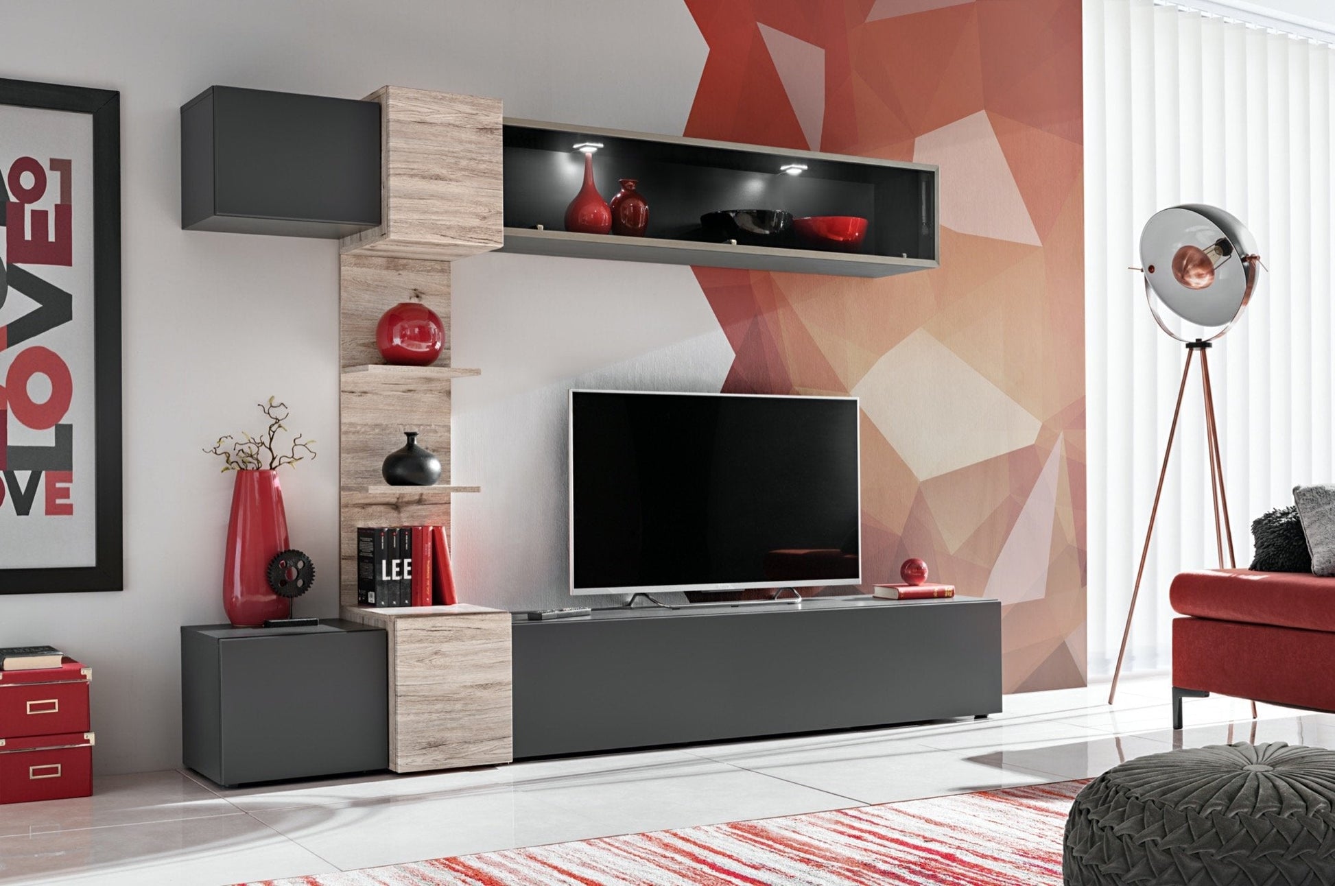 Rio Entertainment Unit - £493.2 - Wall Unit 