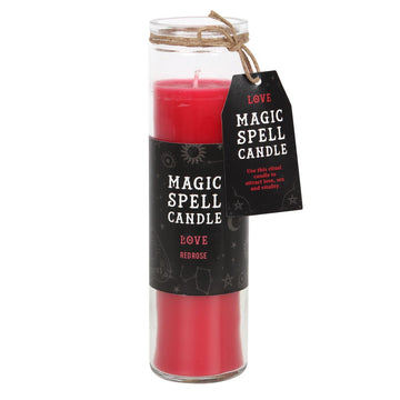 Rose 'Love' Spell Tube Candle - £12.99 - Candles 