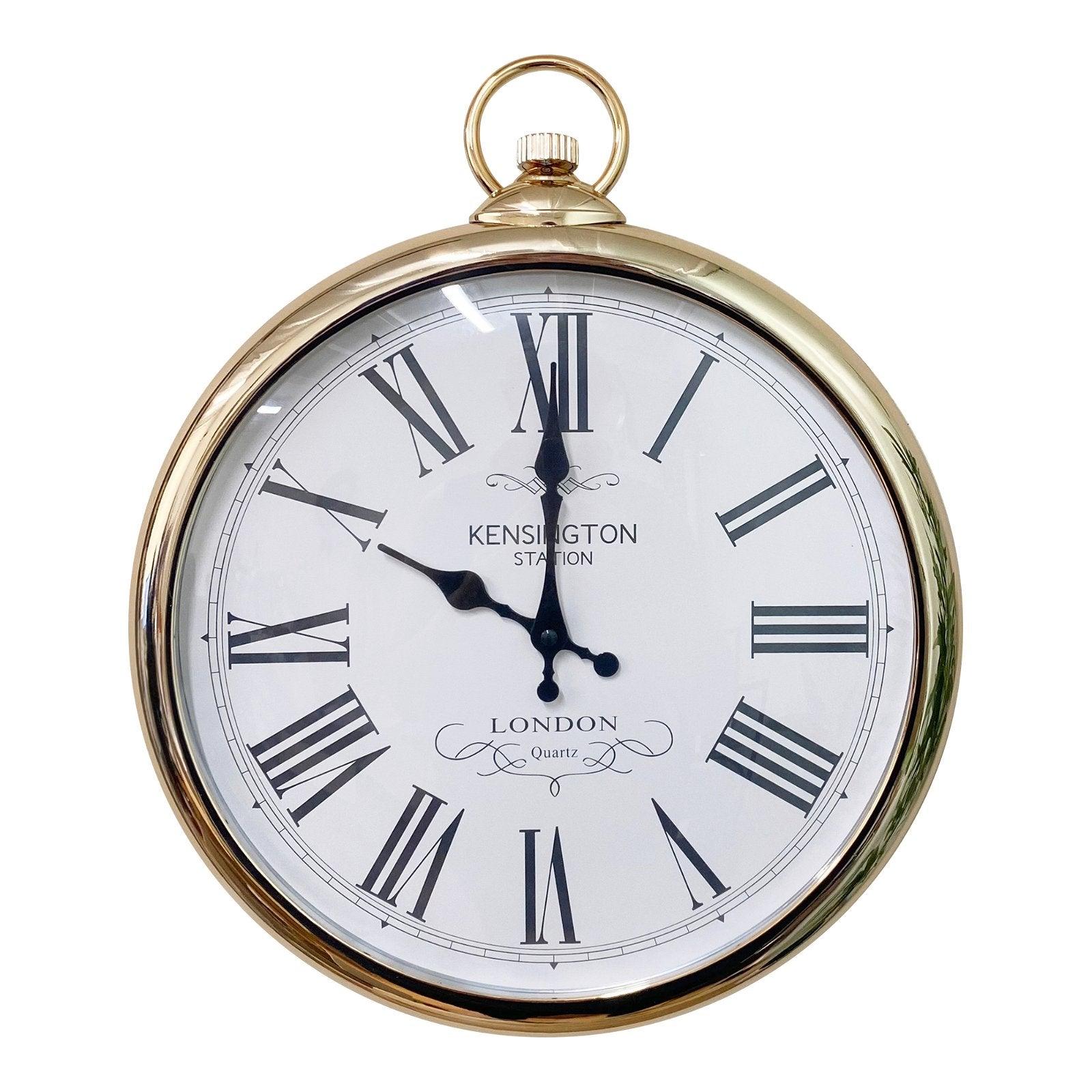 Round Copper Wall Clock 42cm-Wall Hanging Clocks