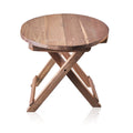 Round Folding Coffee Table - 50cm - Recycled Wood-